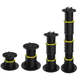 45mm-80mm 가지의 플라스틱 조정 가능한 받침대 세라믹은 꾸미는 야외 바닥을 지원합니다