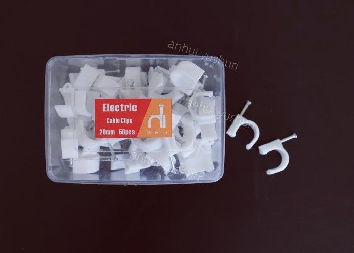 고 내구성 플라스틱 케이블 클립 4mm - 25mm 실내 / 야외 케이블 관리