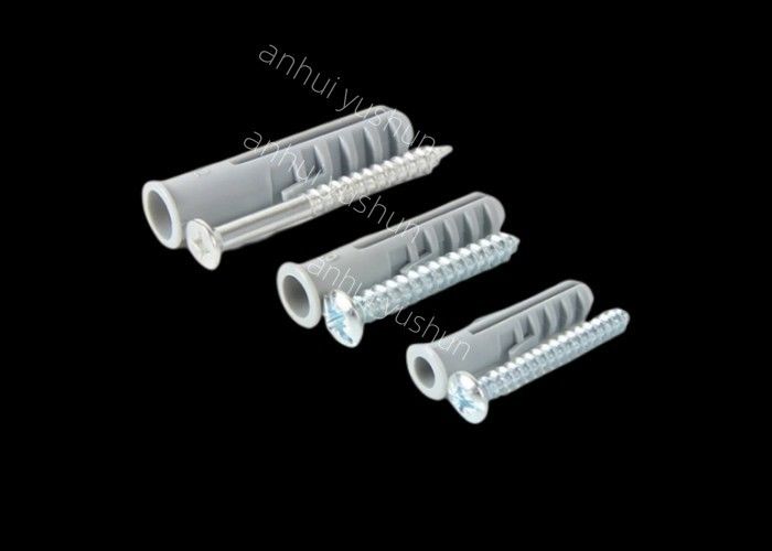 10 밀리미터 플라스틱 벽 플러그 나사 25-75mm 길이 100 PC / 가방은 벽을 위해 색 사용을 특화합니다