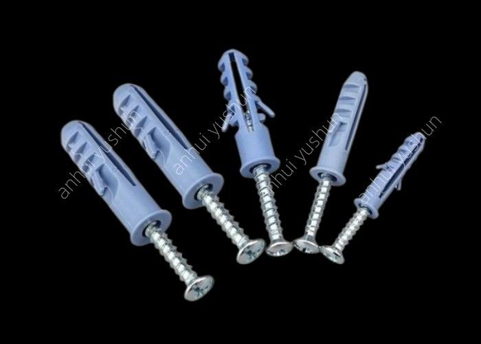 벽을 위한 판매 사용을 위한 25-75mm 회색 색깔 플라스틱 마개 나사 50pcs/Bag